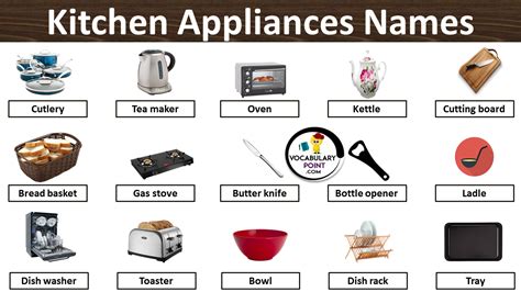 kitchen appliances that start with j